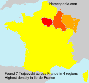 Surname Trajcevski in France Surname Trajcevski in France