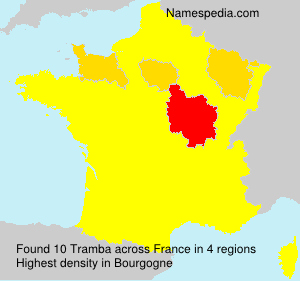 Surname Tramba in France Surname Tramba in France
