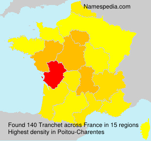 Surname Tranchet in France Surname Tranchet in France