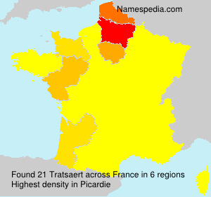 Surname Tratsaert in France Surname Tratsaert in France