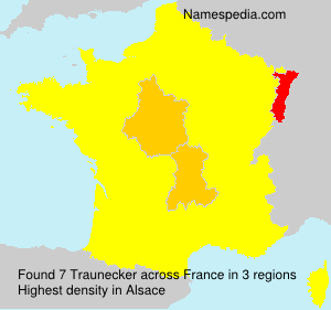 Surname Traunecker in France Surname Traunecker in France