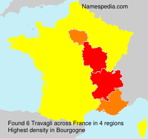 Surname Travagli in France Surname Travagli in France