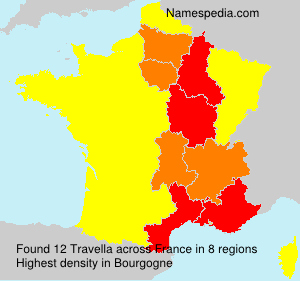 Surname Travella in France Surname Travella in France