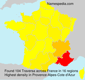 Surname Traversa in France Surname Traversa in France