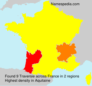 Surname Traversie in France Surname Traversie in France