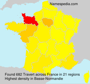 Surname Travert in France Surname Travert in France