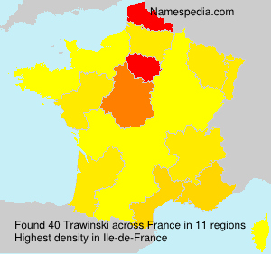 Surname Trawinski in France Surname Trawinski in France