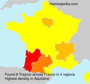 Surname Traynor in France Surname Traynor in France