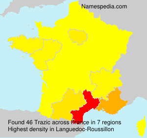 Surname Trazic in France Surname Trazic in France