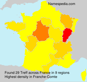 Surname Treff in France Surname Treff in France
