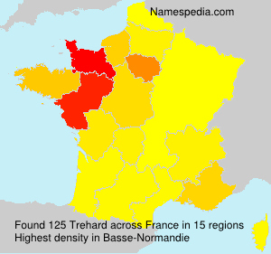 Surname Trehard in France Surname Trehard in France