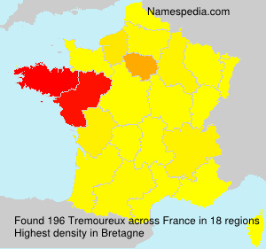 Surname Tremoureux in France Surname Tremoureux in France