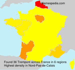 Surname Trempont in France Surname Trempont in France