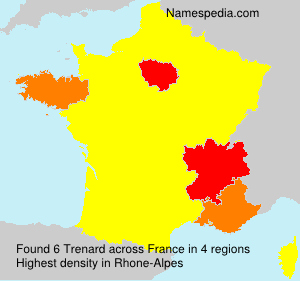 Surname Trenard in France Surname Trenard in France