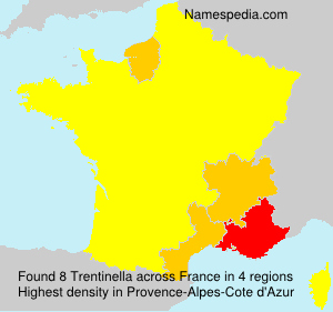 Surname Trentinella in France