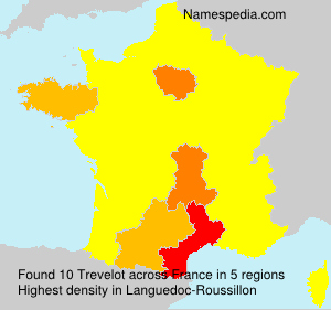 Surname Trevelot in France Surname Trevelot in France