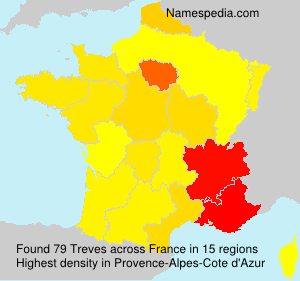 Surname Treves in France Surname Treves in France