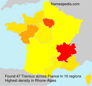 Surname Trevoux in France Surname Trevoux in France