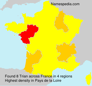Surname Trian in France Surname Trian in France