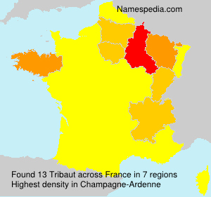 Surname Tribaut in France Surname Tribaut in France