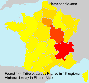 Surname Tribolet in France Surname Tribolet in France