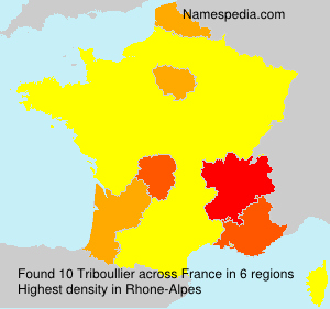 Surname Triboullier in France Surname Triboullier in France