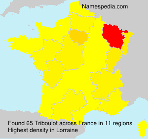 Surname Triboulot in France