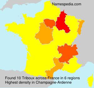 Surname Triboux in France Surname Triboux in France