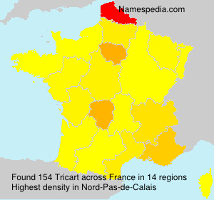 Surname Tricart in France Surname Tricart in France