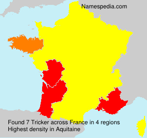 Surname Tricker in France Surname Tricker in France