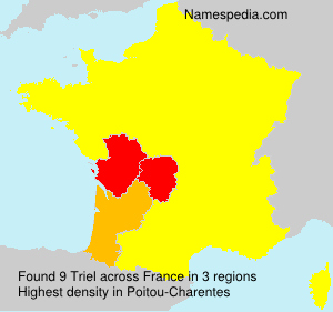 Surname Triel in France Surname Triel in France