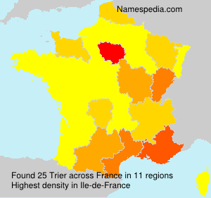 Surname Trier in France Surname Trier in France