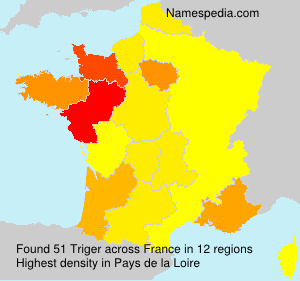 Surname Triger in France Surname Triger in France