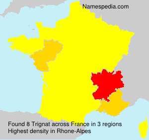 Surname Trignat in France Surname Trignat in France