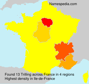 Surname Trilling in France Surname Trilling in France