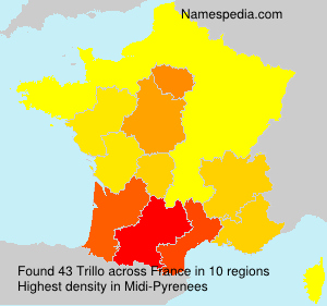 Surname Trillo in France Surname Trillo in France