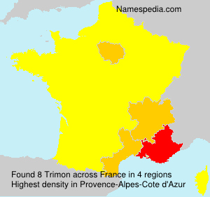Surname Trimon in France Surname Trimon in France