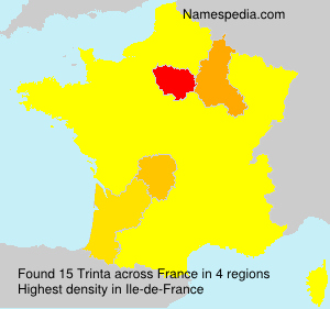 Surname Trinta in France Surname Trinta in France