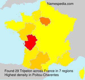 Surname Tripelon in France Surname Tripelon in France