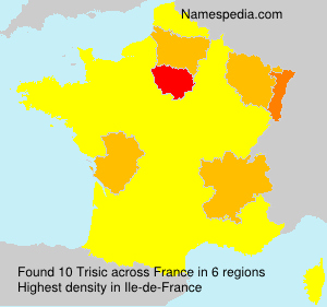 Surname Trisic in France Surname Trisic in France