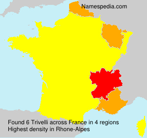 Surname Trivelli in France Surname Trivelli in France