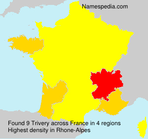 Surname Trivery in France Surname Trivery in France