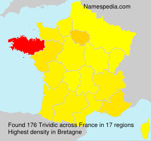 Surname Trividic in France Surname Trividic in France