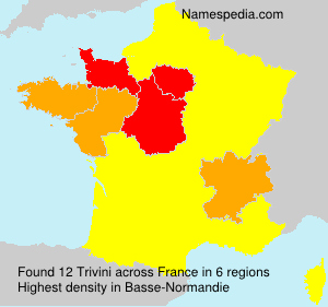 Surname Trivini in France Surname Trivini in France
