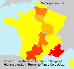 Surname Trocha in France Surname Trocha in France