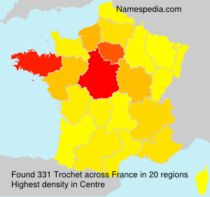 Surname Trochet in France Surname Trochet in France