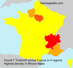 Surname Trofimoff in France