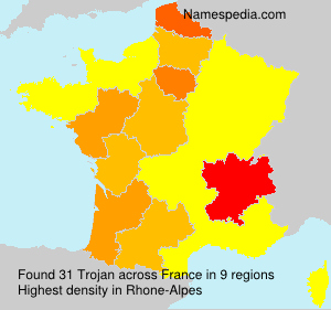 Surname Trojan in France Surname Trojan in France