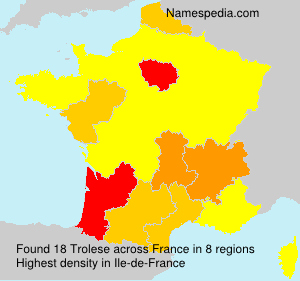 Surname Trolese in France Surname Trolese in France