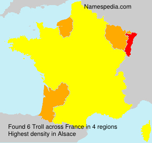 Surname Troll in France Surname Troll in France